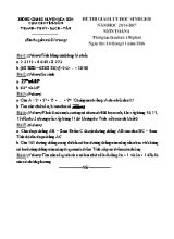 Đề thi giao lưu học sinh giỏi năm học 2016 - 2017 môn Toán 6
